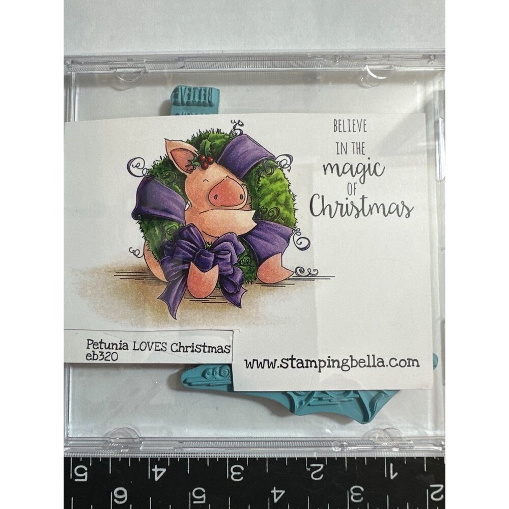 Stampingbella Petunia Loves Christmas eb320 Rubber Stamps Set